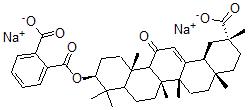 CAS#: 66067-20-7， Glycyrrhetinic Acid 3-O-Hemiphthalate disodium