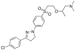 CAS#: 6608-82-8， 2-[2-[[4-[3-(4-Chlorophenyl)-4,5-Dihydro-1H-Pyrazol-1-Yl]Phenyl]Sulphonyl]Ethoxy]-N,N-Dimethylpropylamine