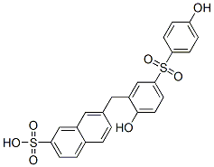 CAS#: 66214-40-2， 7-[[2-Hydroxy-5-[(4-Hydroxyphenyl)Sulphonyl]Phenyl]Methyl]Naphthalene-2-Sulphonic Acid