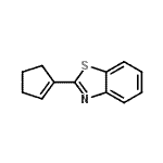CAS#: 66730-36-7， 2-(1-Cyclopenten-1-yl)-1,3-benzothiazole