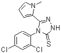 CAS#: 668471-48-5， 4-(2,4-Dichlorophenyl)-5-(1-methyl-1H-pyrrol-2-yl)-2,4-dihydro-3H-1,2,4-triazole-3-thione