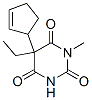 CAS 登录号：66940-59-8， 5-(2-环戊烯基)-5-乙基-1-甲基巴比妥酸