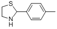 结构式 CAS# 67086-82-2, 2-(4-甲基苯基)-1,3-噻唑烷