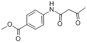 结构式 CAS# 67093-75-8, 4-(乙酰乙酰氨基)苯甲酸甲酯