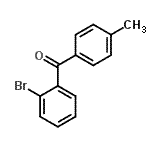 结构式 CAS# 67104-64-7, (2-溴苯基)(4-甲基苯基)甲酮