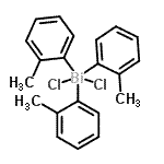 结构式 CAS# 6729-60-8, 二氯[三(2-甲基苯基)]-lambda<sup>5</sup>-铋烷