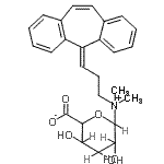 CAS#: 67324-97-4， 6-{[3-(5H-Dibenzo[a,d][7]annulen-5-ylidene)propyl](dimethyl)ammonio}-3,4,5-trihydroxytetrahydro-2H-pyran-2-carboxylate