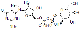 CAS 登录号：67341-45-1， 鸟苷-2-脱氧-2-氟-D-葡萄糖二磷酸酯
