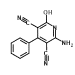 CAS 登录号：67720-42-7， 6-氨基-2-氧代-4-苯基-1,2-二氢-3,5-吡啶二甲腈