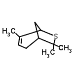 CAS#: 6784-03-8， 4,7,7-Trimethyl-6-Thiabicyclo[3.2.1]Oct-3-Ene