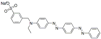 CAS 登录号：67875-27-8， 3-[[乙基[4-[[4-(苯基偶氮)苯基]偶氮]苯基]氨基]甲基]苯磺酸钠