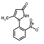 CAS#: 67916-05-6， 5-Methyl-1-(2-nitrophenyl)-1,2-dihydro-3H-pyrazol-3-one