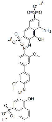 CAS#: 67923-89-1， Trilithium 5-Amino-4-Hydroxy-3-[[4'-[(1-Hydroxy-4-Sulphonato-2-Naphthyl)Azo]-3,3'-Dimethoxy[1,1'-Biphenyl]-4-Yl]Azo]Naphthalene-2,7-Disulphonate