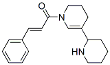 CAS 登录号：6793-63-1， 1,2,3,4-四氢-1-[(E)-1-氧代-3-苯基-2-丙烯基]-5-(2-哌啶基)吡啶