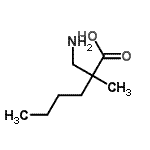 CAS#: 68019-25-0， 2-(Aminomethyl)-2-methylhexanoic acid
