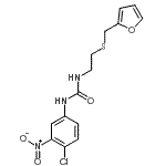 CAS 登录号：680211-92-1， 1-(4-氯-3-硝基苯基)-3-{2-[(2-呋喃甲基)硫基]乙基}脲