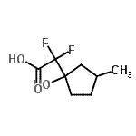 CAS#: 681240-29-9， Difluoro(1-hydroxy-3-methylcyclopentyl)acetic acid