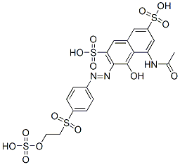 CAS#: 68134-16-7， 5-(Acetylamino)-4-Hydroxy-3-[[4-[[2-(Sulfooxy)Ethyl]Sulfonyl]Phenyl]Azo]-2,7-Naphthalenedisulfonic Acid