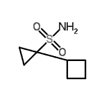 CAS#: 681808-64-0， 1-(cyclobutylmethyl)cyclopropane-1-sulfonamide