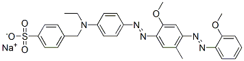 CAS#: 68227-59-8， 4-[[Ethyl[4-[[2-Methoxy-4-[(2-Methoxyphenyl)Azo]-5-Methylphenyl]Azo]Phenyl]Amino]Methyl]Benzenesulfonic Acid Sodium Salt