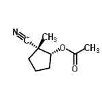 CAS#: 682746-81-2， (1R,2R)-2-Cyano-2-methylcyclopentyl acetate