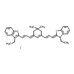CAS#: 68339-70-8， 3-Ethyl-2-[(1E,3E)-3-{3-[(1E,3Z)-3-(3-ethyl-1,3-benzothiazol-2(3H)-ylidene)-1-propen-1-yl]-5,5-dimethyl-2-cyclohexen-1-ylidene}-1-propen-1-yl]-1,3-benzothiazol-3-ium iodide