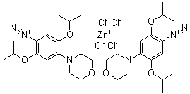 CAS#: 68413-64-9， 2,5-Bis(1-Methylethoxy)-4-(Morpholino)Benzenediazonium Tetrachlorozincate (2:1)
