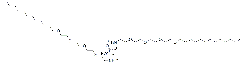 CAS#: 68480-03-5， Phosphoric Acid 3,6,9,12,15-Pentaoxapentacosan-1-Yl Ester diammonium Salt