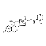 CAS#: 68497-93-8， (11beta)-9-Fluoro-11,17-dihydroxy-3,20-dioxopregna-1,4-dien-21-yl salicylate