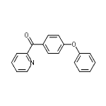 结构式 CAS# 68549-67-7, (4-苯氧基苯基)(2-吡啶基)甲酮