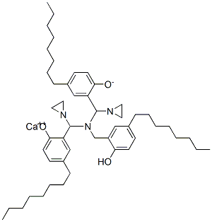 CAS#: 68568-82-1， Calcium 2,2'-[[[(2-Hydroxy-5-Octylphenyl)Methyl]Imino]Bis(Ethane-1,2-Diyliminomethylene)]Bis[4-Octylphenolate]