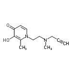 CAS#: 686722-65-6， 3-Hydroxy-2-methyl-1-{2-[methyl(2-propyn-1-yl)amino]ethyl}-4(1H)-pyridinone