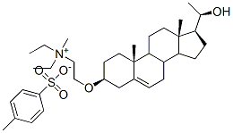 CAS#: 68710-62-3， N,N-Diethyl-2-(((3-beta,20R)-20-Hydroxypregn-5-En-3-Yl)Oxy)-N-Methylethanaminium 4-Methylbenzenesulfonate