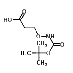 CAS#: 68754-59-6， 3-[({[(2-Methyl-2-propanyl)oxy]carbonyl}amino)oxy]propanoic acid