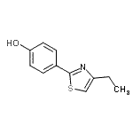 CAS 登录号：687621-86-9， 4-(4-乙基-1,3-噻唑-2-基)苯酚