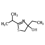 CAS 登录号：687970-06-5， 4-乙基-2-异丙基-4,5-二氢-1,3-噻唑-4-醇