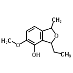 CAS#: 688005-01-8， 3-Ethyl-5-methoxy-1-methyl-1,3-dihydro-2-benzofuran-4-ol