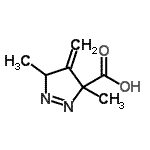 CAS 登录号：68809-51-8， 3,5-二甲基-4-亚甲基-4,5-二氢-3H-吡唑-3-羧酸
