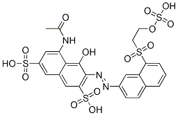 CAS#: 68833-98-7， 5-(Acetylamino)-4-Hydroxy-3-[[8-[[2-(Sulfooxy)Ethyl]Sulfonyl]-2-Naphthalenyl]Azo]-2,7-Naphthalenedisulfonic Acid