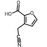 CAS#: 68846-21-9， 3-(cyanomethyl)furan-2-carboxylic acid