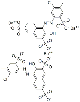 CAS#: 68959-10-4， Tribarium Bis[4-[(5-Chloro-4-Methyl-2-Sulphonatophenyl)Azo]-3-Hydroxynaphthalene-2,7-Disulphonate]