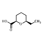 CAS#: 690629-90-4， (2R,6R)-6-Ethyltetrahydro-2H-pyran-2-carboxylic acid