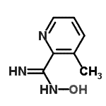 结构式 CAS# 690632-33-8, N-羟基-3-甲基-2-吡啶甲脒