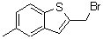 结构式 CAS# 690632-71-4, 2-(溴甲基)-5-甲基-1-苯并噻吩