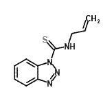 结构式 CAS# 690634-06-1, N-烯丙基-1H-苯并三唑-1-硫代甲酰胺