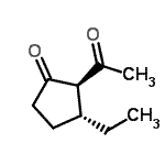 CAS 登录号：690660-88-9， (2R,3R)-2-乙酰基-3-乙基环戊酮