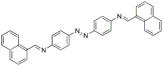 CAS 登录号：69386-90-9， 4,4'-偶氮二[N-(1-萘基亚甲基)苯胺]