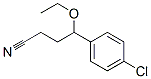 结构式 CAS# 6940-87-0, 4-氯-gamma-乙氧基苯丁腈