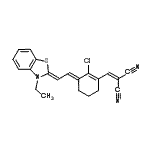 CAS#: 69415-11-8， ({(3E)-2-Chloro-3-[(2Z)-2-(3-ethyl-1,3-benzothiazol-2(3H)-ylidene)ethylidene]-1-cyclohexen-1-yl}methylene)malononitrile