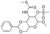 CAS 登录号：6945-62-6， N-(4-甲氧基-3-甲基磺酰基氧基-9-苯基-5,8,10-三氧杂双环[4.4.0]癸-2-基)-1-甲硫基-硫代甲酰胺
